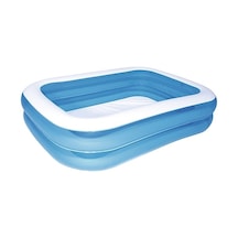 Bestway 12819 Büyük Boy Dikdörtgen Şişme Aile Havuzu 211x132x46cm Çok Renkli