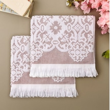 Soft Cant 2'li Havlu Seti - Kahverengi - 30x30 Cm Renkli