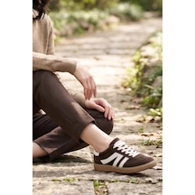 In Step Street-line Classic Kahverengi Süet-deri Unısex Spor Ayakkabı Kahve