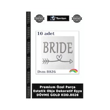 Premium Özel Parça Estetik Obje Dekoratif Eşya Dövme Gold Kod.8026