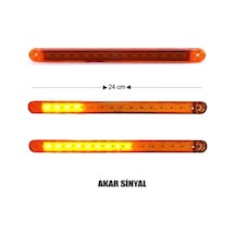 Ahmet Otomotiv Akar Sinyalli Led Lamba Sarı 12v-24v
