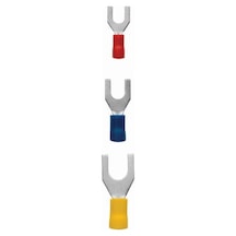 Sv 1.25-5 0.50-1.50 Mm Kırmızı Çatal Tip Izoleli Kablo Ucu 10 Ade