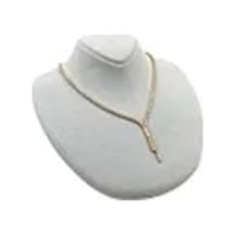 Yerli Üretim Süet Kumaş Rose Manken Gri Renk 20/18 Cm Kolye Gerdanlık Takı Sergileme Mankeni Çok Renkli