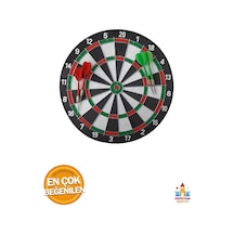 Orta Boy Dart Seti - 12'' Hedef Tahtası Ve 4 Oklu, Rakiplerle Mücadele İçin