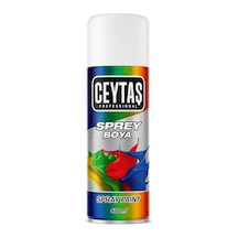 Ceytaş Profesyonel Sprey Boya, Akrilik Esaslı, Yüksek Kapatıcı, Hızlı Kuruma, Güneş Işığına Day Beyaz