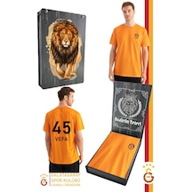 Galatasaray Lisanslı Sarı/kırmızı Match Day Kişiye Özel T-shirt Ahşap Kutulu 106 Sarı