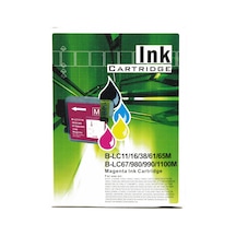 Fast Brother Lc1-lc11-lc3-lc16-lc65-lc67-lc980 Uyumlu 1100 Kırmızı İnk Kartuş 20ml