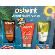 Ostwint Bronzlaştırıcı Güneş Losyonu 50 ML + Güneş Koruyucu Krem 50 ML + Aloe Vera Gel 50 ML