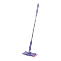 Otomatik Bez Değiştiren Mop Sap Çek Bez Bırak - Sap İt Bez Tut 360 Başlık 8x16cm - Sap: 68cm Bx40 000 Açık Krem