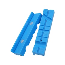 Lemestar Pense Mengene Çeneleri İçin 2 Adet Manyetik Koruma Şeridi, Mengene Çeneleri İçin Kayma Mavi