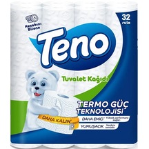 Teno 2 Katlı % 100 Selüloz Tuvalet Kağıdı 32'li