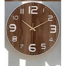 Modern Ahşap Duvar Saati Sağlam Kalite Ve Birarada..no:25 Çok Rekli