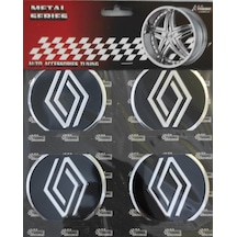 Renault Yeni Alüminyum Yapıştırma Jant Göbeği 4 Lü 60Mm