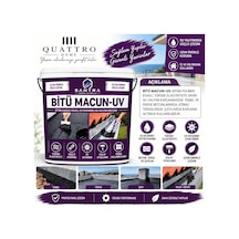 Bitü Macun-uv Bitüm Kauçuk Esaslı Su Yalıtım Macunu 5 Kg Uv Dayanımlı, Elastik, Teras Çatı Ve Temel İzolasyonu