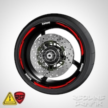 Kanuni Yazılı Reflektif Kırmızı Jant Şeridi Redlinegrafik