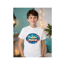 Stil-x Ramazan Bayramı Baskılı Erkek Çocuk Tshirt, %100 Pamuklu Kumaş Beyaz-9