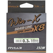 Ryuji Winx 0.18mm 150m Chartreuse 8 Kat İp Misina 12.7kg Çeker