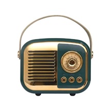 Mikado Md-24bt Echoes 3w 800mah Yeşil Usb+tf Kart+bluetooth Destekli Klasik Retro Müzik Kutusu