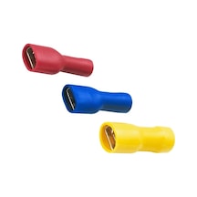 Tpfd - 2638 1.5-2.5mm2 Tam İzoleli Dişi Faston Tip Kablo Ucu Mavi - 100 Adet