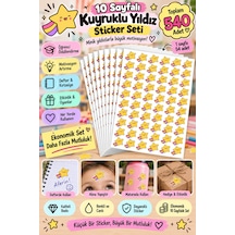 540 Lı Kuyruklu Yıldız Sticker Seti 10 Sayfa Öğrenci Ödül Stickerı Motivasyon Ve Başarı Stickerı Çok Renkli