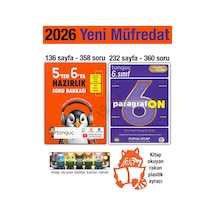 5'ten 6'ya Hazırlık Kitabı 2026 Yaz Tatili 6. Sınıf Paragrafon Soru Bankası