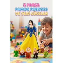 8 Parçalı: Pamuk Prenses Ve 7 Cüceler Snow White Eğlenceli Figür Seti