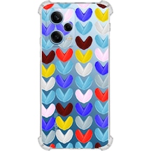 Prinrify Xiaomi Redmi Note 12 Pro 5g Water Color 1 Baskılı Şeffaf Köşe Korumalı Antişok Kılıf