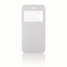 Iphone 6 / 6S Yan Kapaklı Tpu Kılıf Beyaz