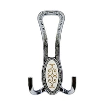 Elif-926 Krom İki Kollu Portmanto Askı- 5'li Paket