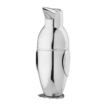 Kokteyl Çalkalayıcı, Penguin Steel Bar Barmen İçecek Karıştırıcı Çalkalayıcı Tencere Gümüş