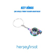Key Rings Çok Amaçlı Turbo Tasarımlı Anahtarlık