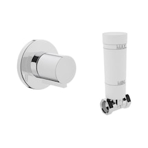 VitrA Ankastre Stop Valf Sıva Altı A41441+ Sıva Üstü A41461 Set Gri