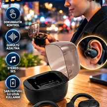 Dokunmatik Kontrollü Şarj Kutulu Kablosuz Kulaklık Stereo Ses Ve Gürültü Azaltma Özellikli 00