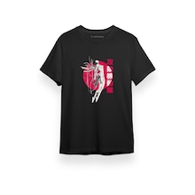 Ghost İn The Shell Anime Pink White Poster 1 Siyah Kısa Kol Erkek Tshirt 001