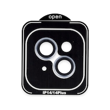 Ilkeshop Joko iPhone Uyumlu 14 Pvd Metal Kamera Lens - Mavi