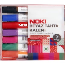 Noki 1664-p7 Yuvarlak Uçlu Beyaz Tahta Kalemi Seti 7 Adet - Karışık Renk Çok Renkli