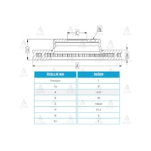 Bosch Fren Diski Hilux 06-19 Pickup 3.0 Revo / Ön Havalı 319-6 435120k090