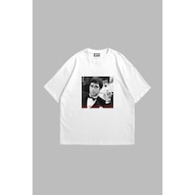 Tarzsokak The World Is Yours Baskılı Oversize Unisex Beyaz