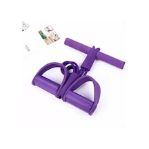 Body Trimmer 4 Lastikli Egzersiz Direnç Aleti Mor