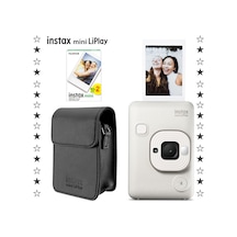 Instax Mini Liplay Hybrid Misty Fotoğraf Makinesi + 20'li Film + Deri Kılıf Set