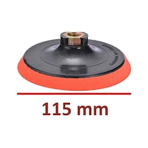 Cırt Zımpara Deliksiz Avuç Taşlama Cırt Taban Altlığı 115 Mm M14 + Matkap Aparatı