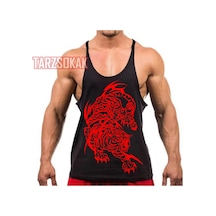 Tarzsokak Gym Tank Top Fitness Sporcu Atleti Gym41 Siyah