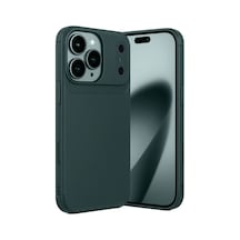 Apple iPhone Uyumlu,  17 Pro Auto Focus Karbon Kapak - Koyu Yeşil