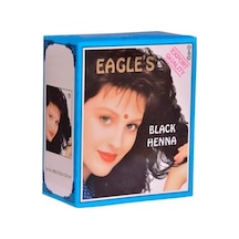 Hubrendy Tedarik Eagle's Orijinal Hint Kınası Saç Boyası Siyah - Black Henna