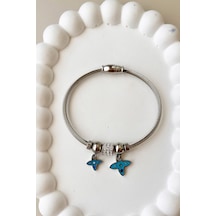 5003 Simgeler Sallantılı Çelik Bileklik Çelik