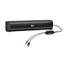 Lecoo DS107 Kablolu USB/AUX Stereo 6W Soundbar Taşınabilir Hoparlör Siyah