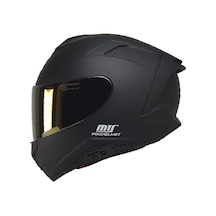 Mts Full Face Double Güneş Vizörlü Ece 22.06R Motosiklet Kaskı Mat Siyah
