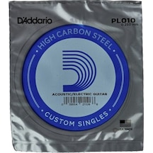 Daddario Pl010 Elektro Ve Akustik Tek Tel