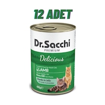 Dr.sacchi Kuzu Etli Kedi Konservesi 12x400 Gr