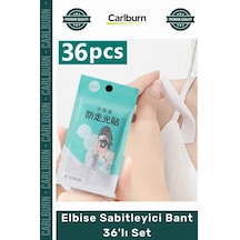Özel Üretim Çift Taraflı Şeffaf Vücut Dekolte Yaka Sabitleme Bandı Elbise Sabitleyici Bant 36'lı Set